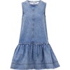 Cynthia Dress, Light Indigo Blue - Dresses - 1 - thumbnail