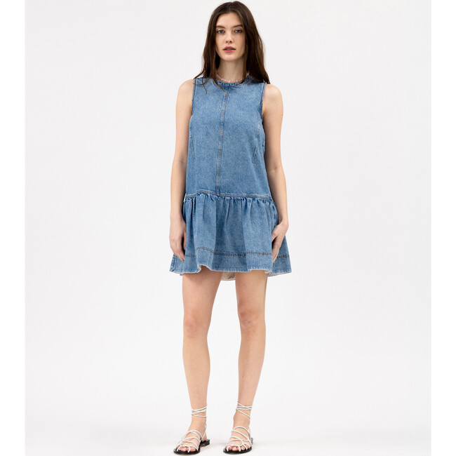 Cynthia Dress, Light Indigo Blue - Dresses - 2