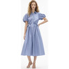 Elza Dress, French Blue/White Multi - Dresses - 2