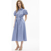 Elza Dress, French Blue/White Multi - Dresses - 3