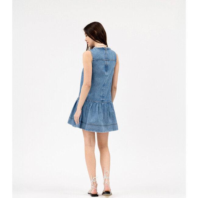 Cynthia Dress, Light Indigo Blue - Dresses - 4