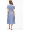Elza Dress, French Blue/White Multi - Dresses - 4