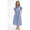 Elza Dress, French Blue/White Multi - Dresses - 5