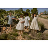 Madelaine Dress, Cream Flower - Dresses - 8