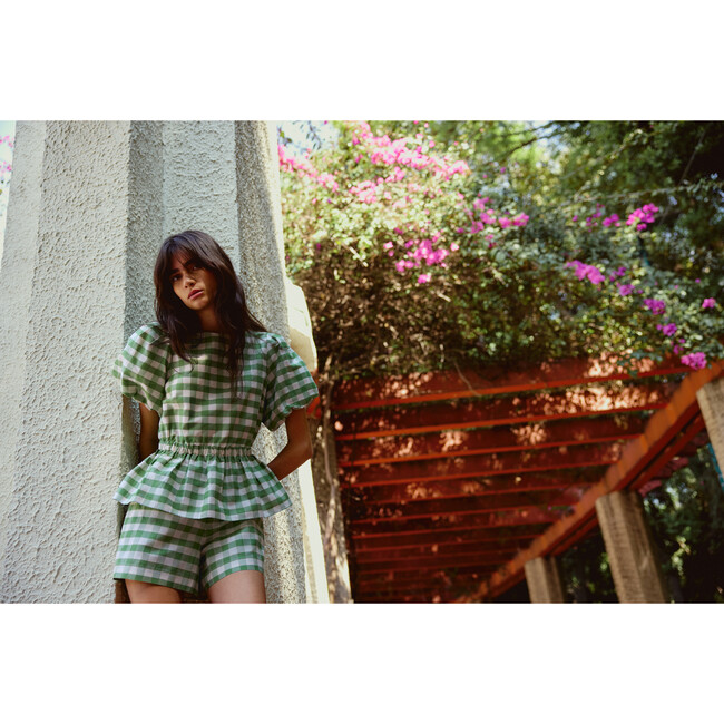 Chelsey Top, Meadow Green Multi - Blouses - 8