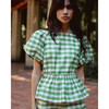 Chelsey Top, Meadow Green Multi - Blouses - 9