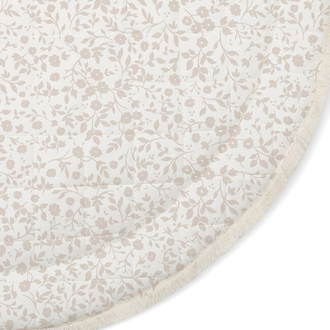 Organic Cotton Quilted Play Mat, Gardenia - Playmats - 3