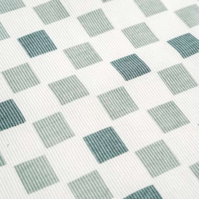 Organic Swaddle Blanket & Hat Set, Chequered - Swaddles - 3