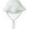 Organic Bucket Sun Hat, Green Stripes - Sun Hats - 1 - thumbnail