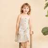 Organic Buttoned Tiered Dress, Petals - Dresses - 2