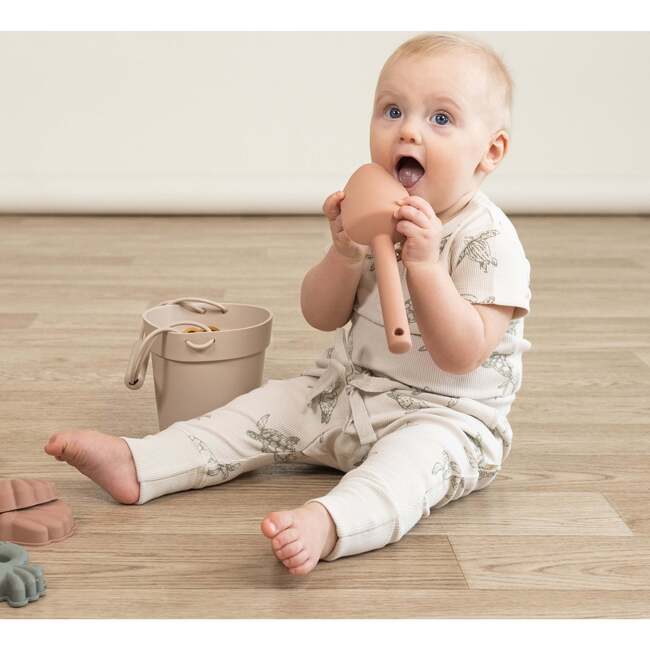 Organic 2-Way Zip Romper, Turtles - Rompers - 2