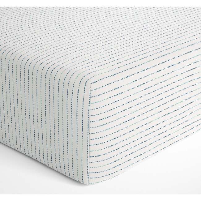 Organic Crib Sheet, Pebble - Crib Sheets - 3