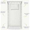 Organic Crib Sheet, Pebble - Crib Sheets - 4
