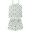 Organic Spaghetti Top & Short Set, Chequered - Mixed Apparel Set - 1 - thumbnail