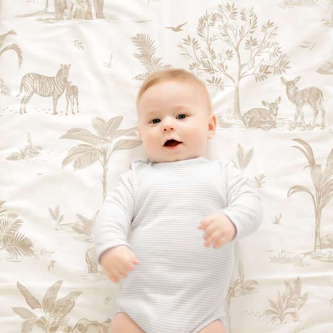 Organic Crib Sheet, Safari