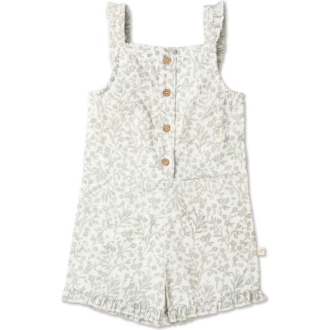 Organic Flutter Jumpsuit, Sage Floral
