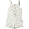 Organic Flutter Jumpsuit, Sage Floral - Rompers - 1 - thumbnail