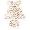 Organic Button Flutter Dress, Mandarin - Dresses - 1 - thumbnail
