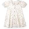 Organic Puff Sleeve Collar Dress, English Roses - Dresses - 1 - thumbnail