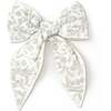 Organic Hair Bow Clip, Sage Floral - Hair Accessories - 1 - thumbnail