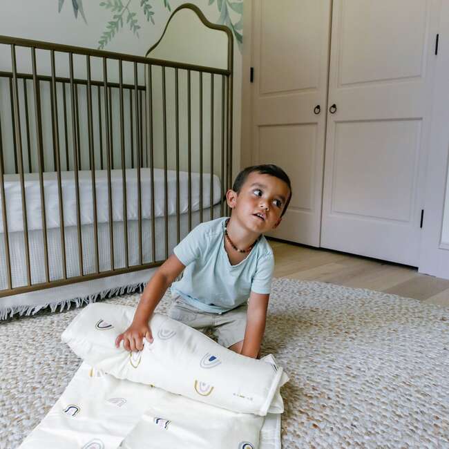 Organic Cozy Comfort Nap Mat, Rainbow - Nap Mats - 2