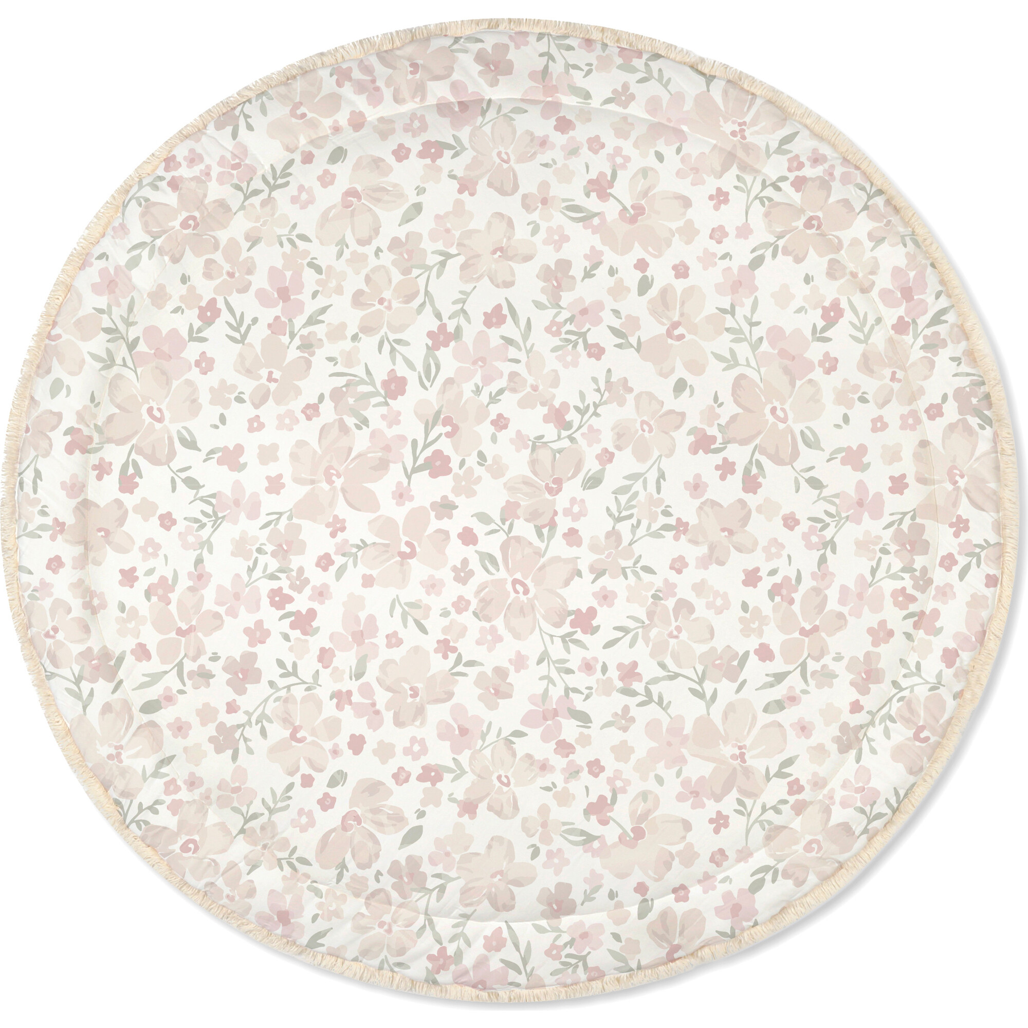 Organic Cotton Quilted Play Mat, Blossom - Playmats - 1