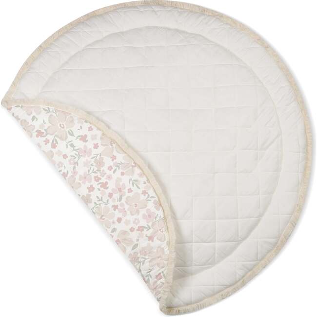 Organic Cotton Quilted Play Mat, Blossom - Playmats - 2