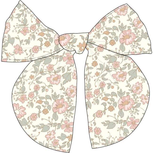 Organic Hair Bow Clip, Tuscan Bloom