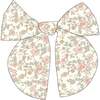 Organic Hair Bow Clip, Tuscan Bloom - Hair Accessories - 1 - thumbnail