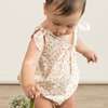Organic Tie Shoulder Bubble Romper, Gardenia - Rompers - 2