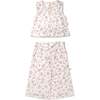 Organic Ruffle Top & Pants Set, Petit Floral - Mixed Apparel Set - 1 - thumbnail