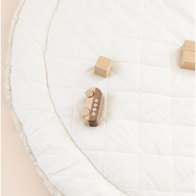 Organic Cotton Quilted Play Mat, Blossom - Playmats - 4