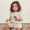 Organic Collared Puff Sleeve Top & Shorts Set, Fleur - Mixed Apparel Set - 2