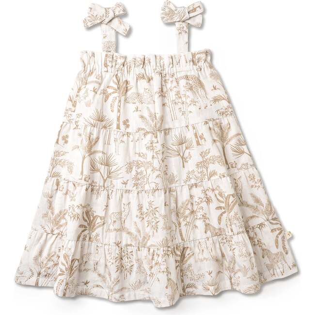 Organic Tiered Dress, Wild Tropics