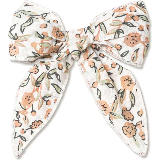 Organic Hair Bow Clip, Magnolia