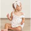 Organic Tie Shoulder Bubble Romper, English Roses - Rompers - 3