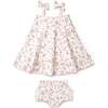 Organic Tiered Dress, Petit Floral - Dresses - 1 - thumbnail