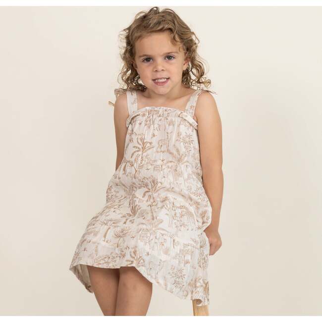 Organic Tiered Dress, Wild Tropics - Dresses - 2