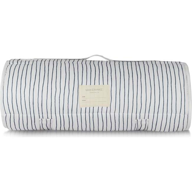 Organic Cozy Comfort Nap Mat, Navy Stripes - Nap Mats - 5