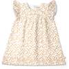 Organic Short Sleeve Flutter Dress, Gardenia - Dresses - 1 - thumbnail