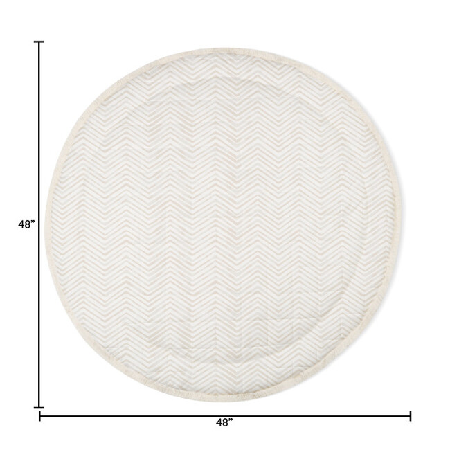 Organic Baby Play Mat, Herringbone - Playmats - 4