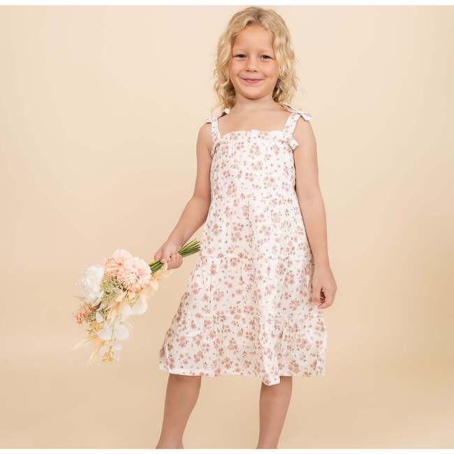 Organic Tiered Dress, Petit Floral - Dresses - 2