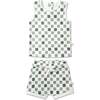 Organic Tank & Tee Shorts Set, Chequered - Mixed Apparel Set - 1 - thumbnail