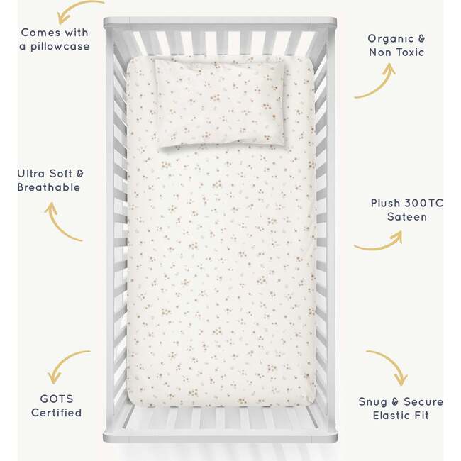 Organic Crib Sheet, Bloom - Crib Sheets - 5
