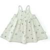 Organic Tie Back Strap Dress, Surf - Dresses - 1 - thumbnail