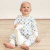 Organic 2-Way Zip Romper, Chequered - Rompers - 2