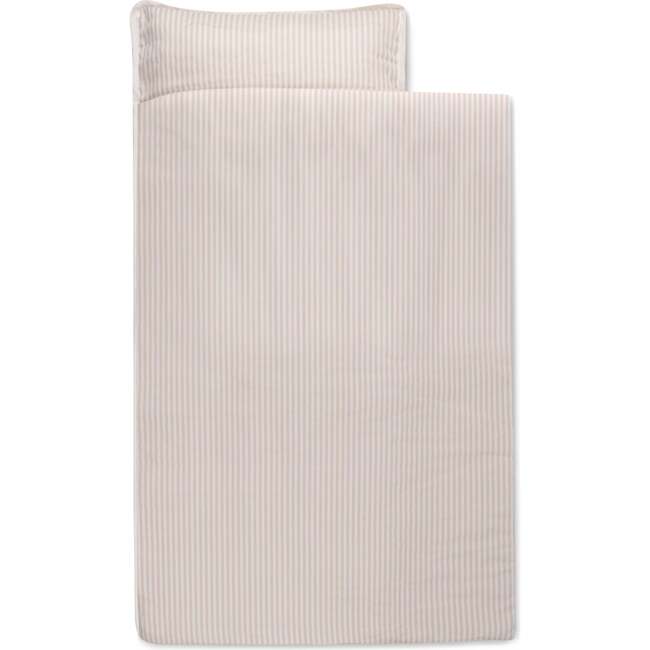 Organic Cozy Comfort Nap Mat, Beige Stripes