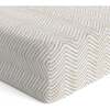 Organic Crib Sheet, Beige Stripes - Crib Sheets - 2