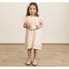 Organic Short Sleeve Flutter Dress, Gardenia - Dresses - 2