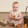 Organic Sleeveless Bubble Romper, Mandarin - Rompers - 2